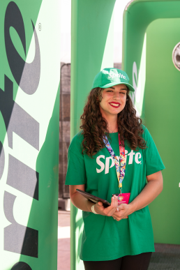 Sprite at the Colourday Festival